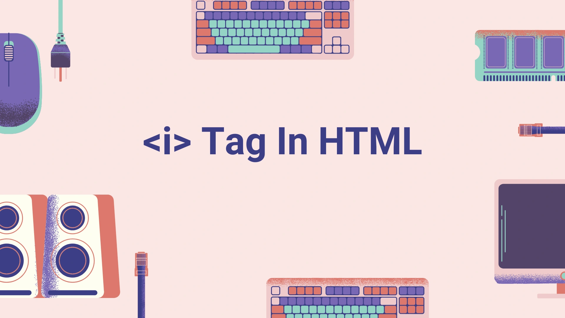 تصویر مقاله آموزش تگ i در html